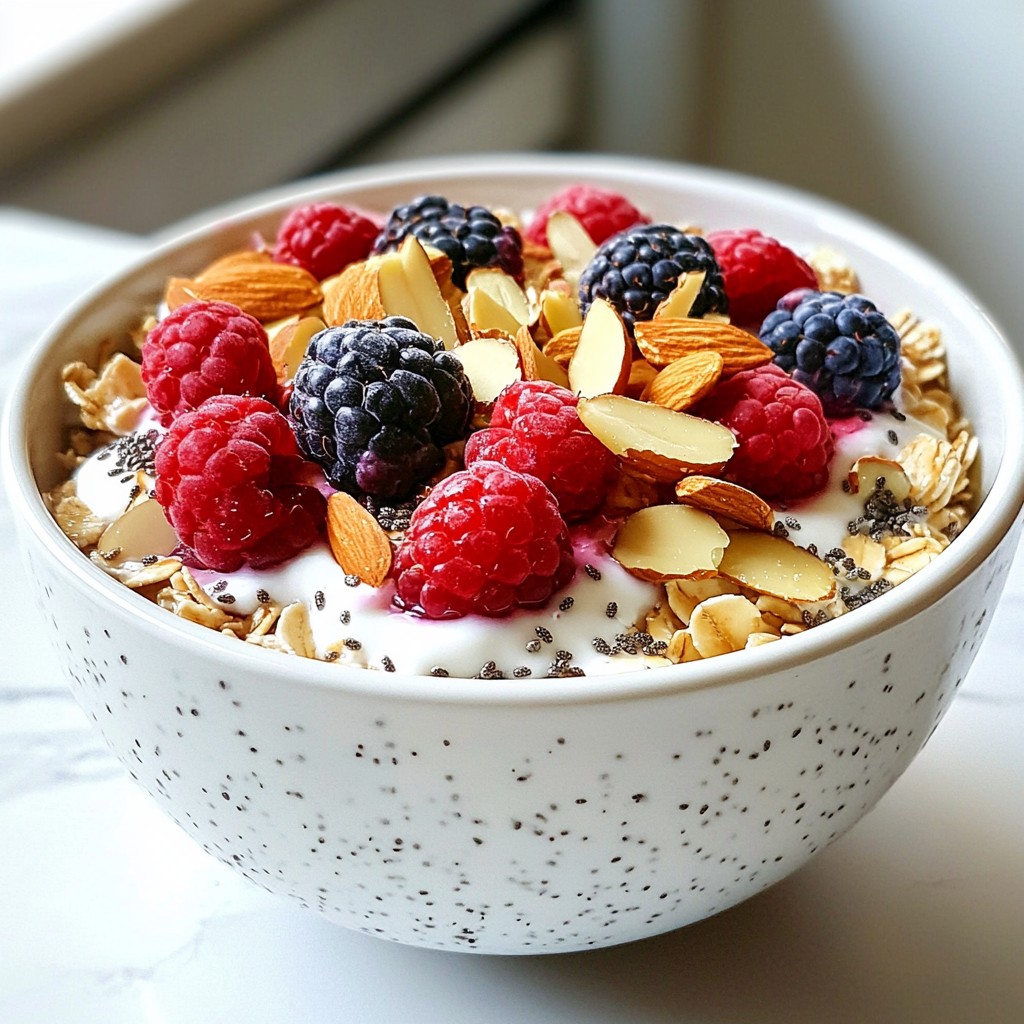 Overnight Breakfast Almond and Berry Muesli Delight