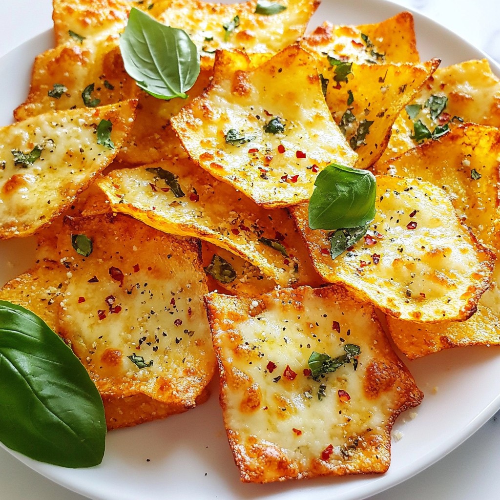 Crispy Pizza Chips Snack Quick and Flavorful Delight