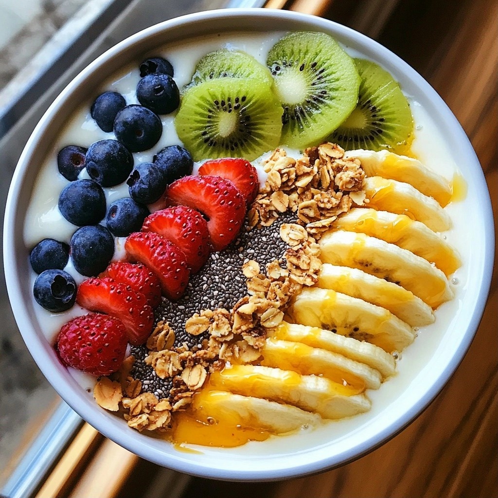 Creamy Breakfast Yogurt and Nut Butter Smoothie Bowl