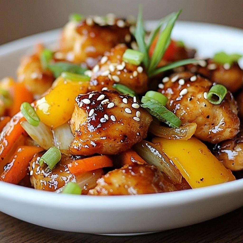 Korean Spicy Chicken Stir-Fry Flavorful and Quick Meal
