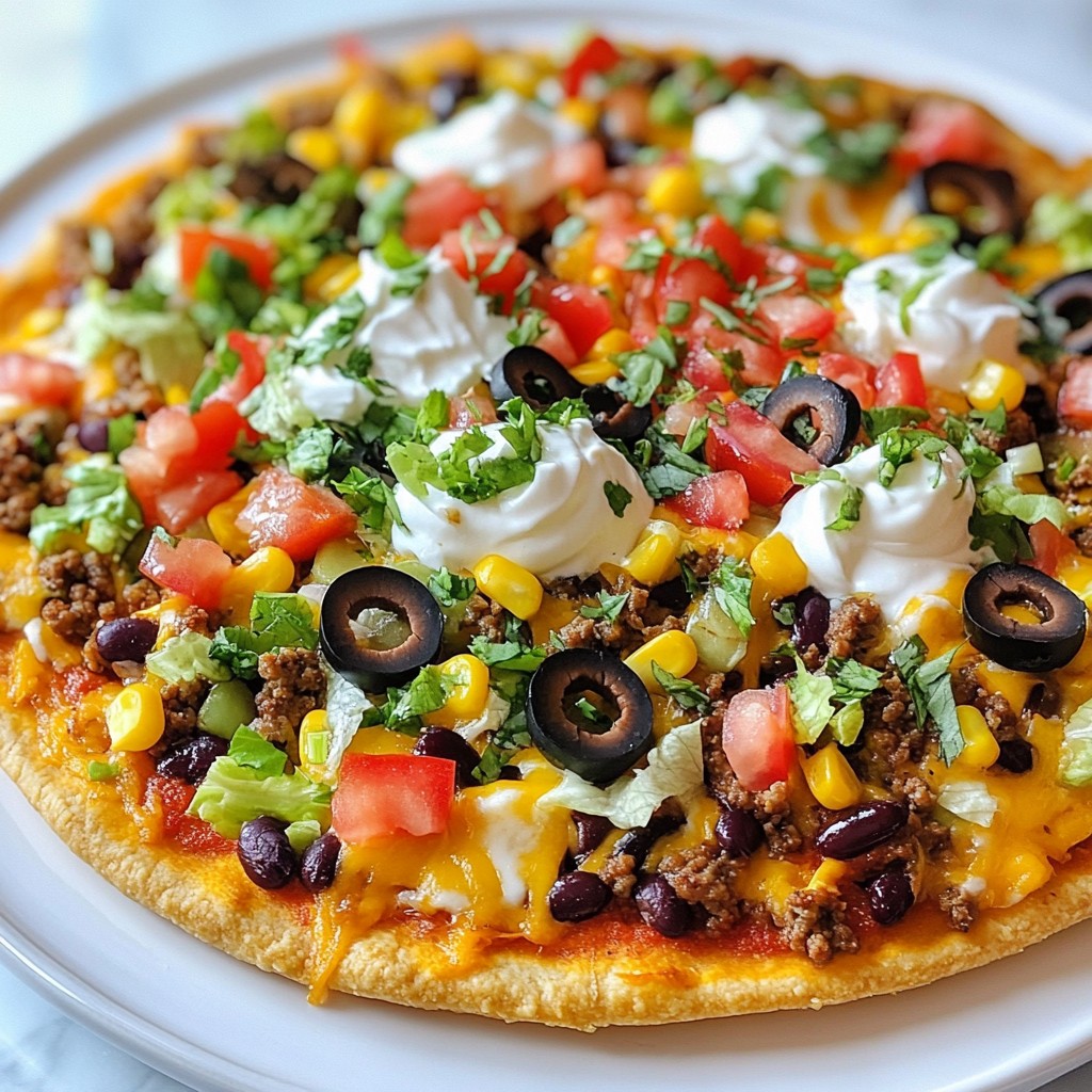 Taco Pizza Appetizer Perfect for Your Next Party