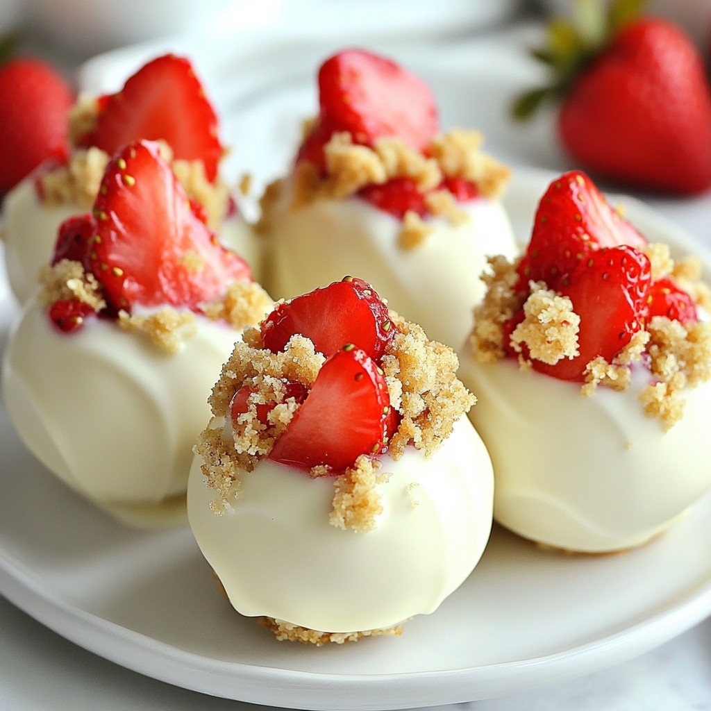 Strawberry Shortcake Truffles Delightful Dessert Treat
