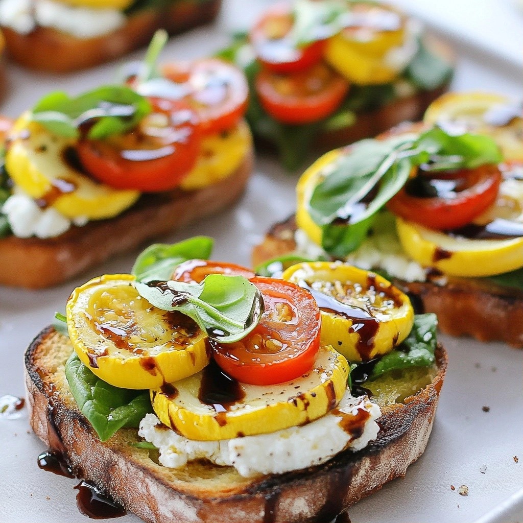 Savory Breakfast Vegetable and Goat Cheese Tartines Delight