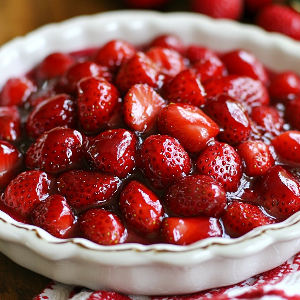 Homemade Strawberry Topping Sauce Simple and Sweet