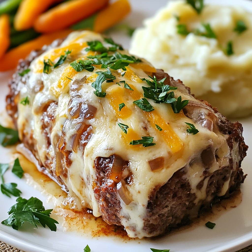French Onion Meatloaf Flavorful and Comforting Dish