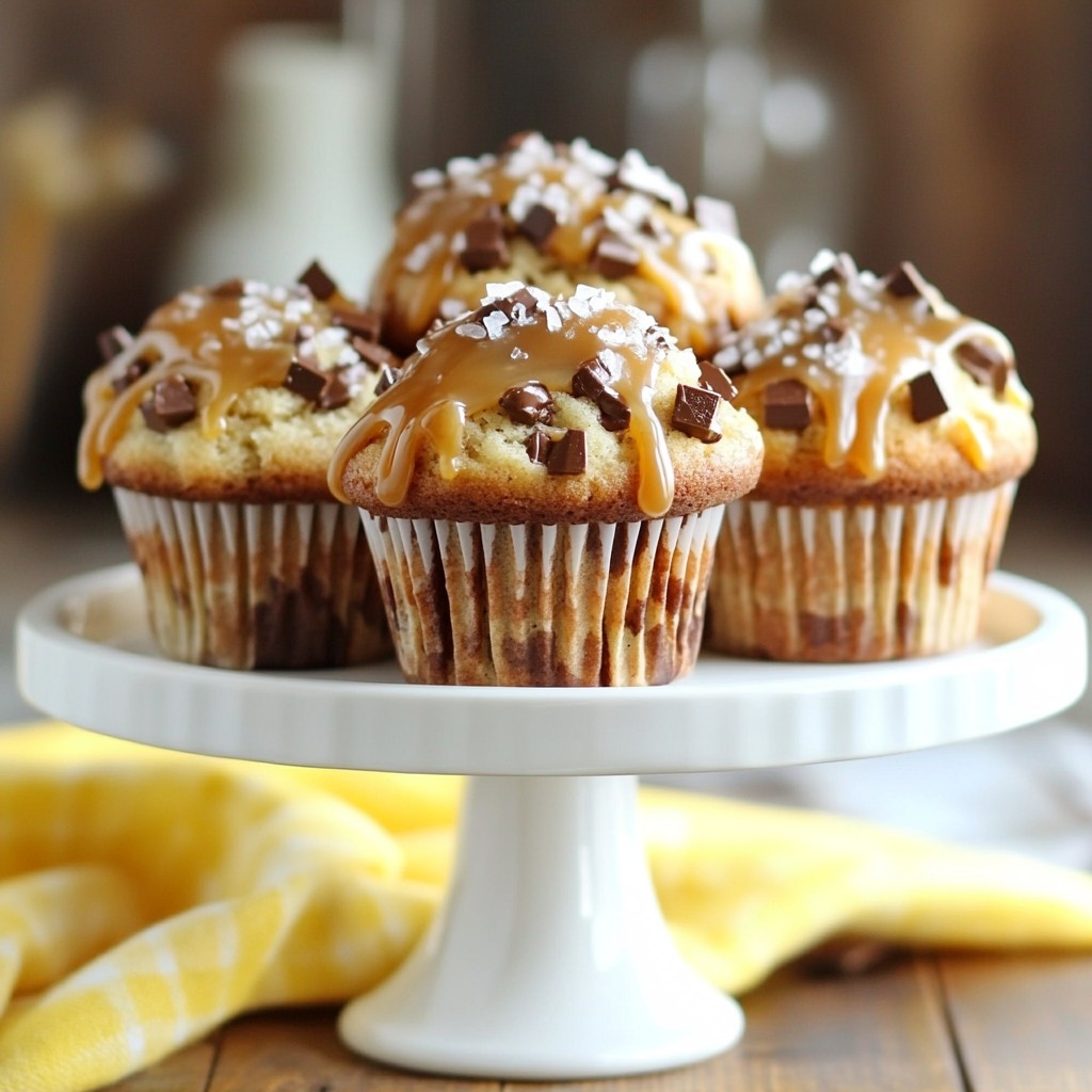 Salted Caramel Chocolate Chunk Muffins Delightful Treat