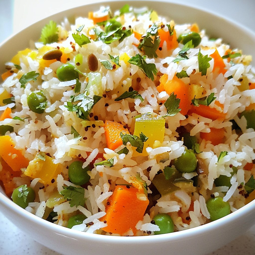 South Indian Vegetable Pulao Flavorful Rice Dish