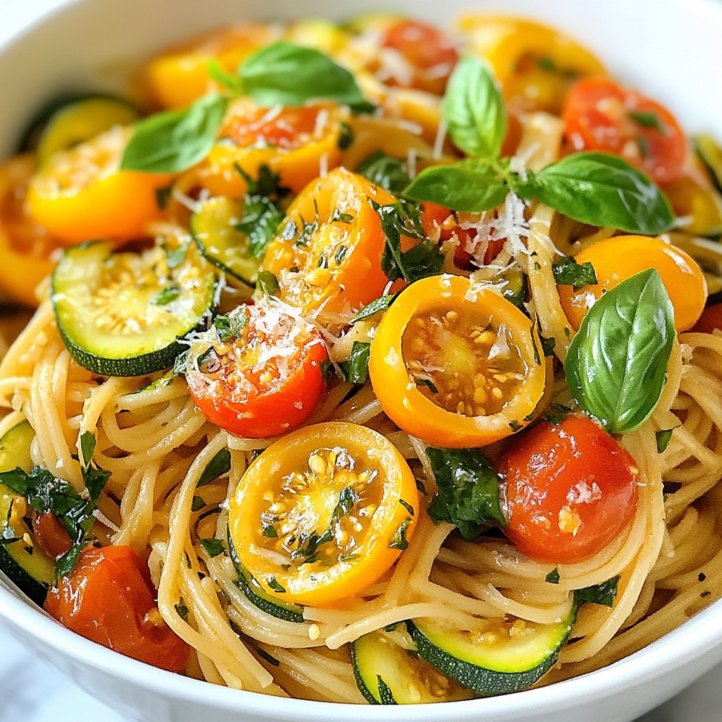 Tomato Zucchini Pasta Fresh and Flavorful Recipe