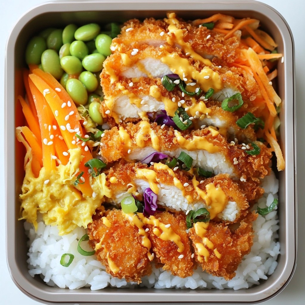 Crispy Chicken Katsu Bento Flavorful Lunch Delight