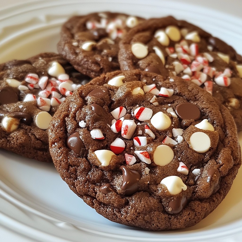 Minute Double Chocolate Peppermint Cookies Delight