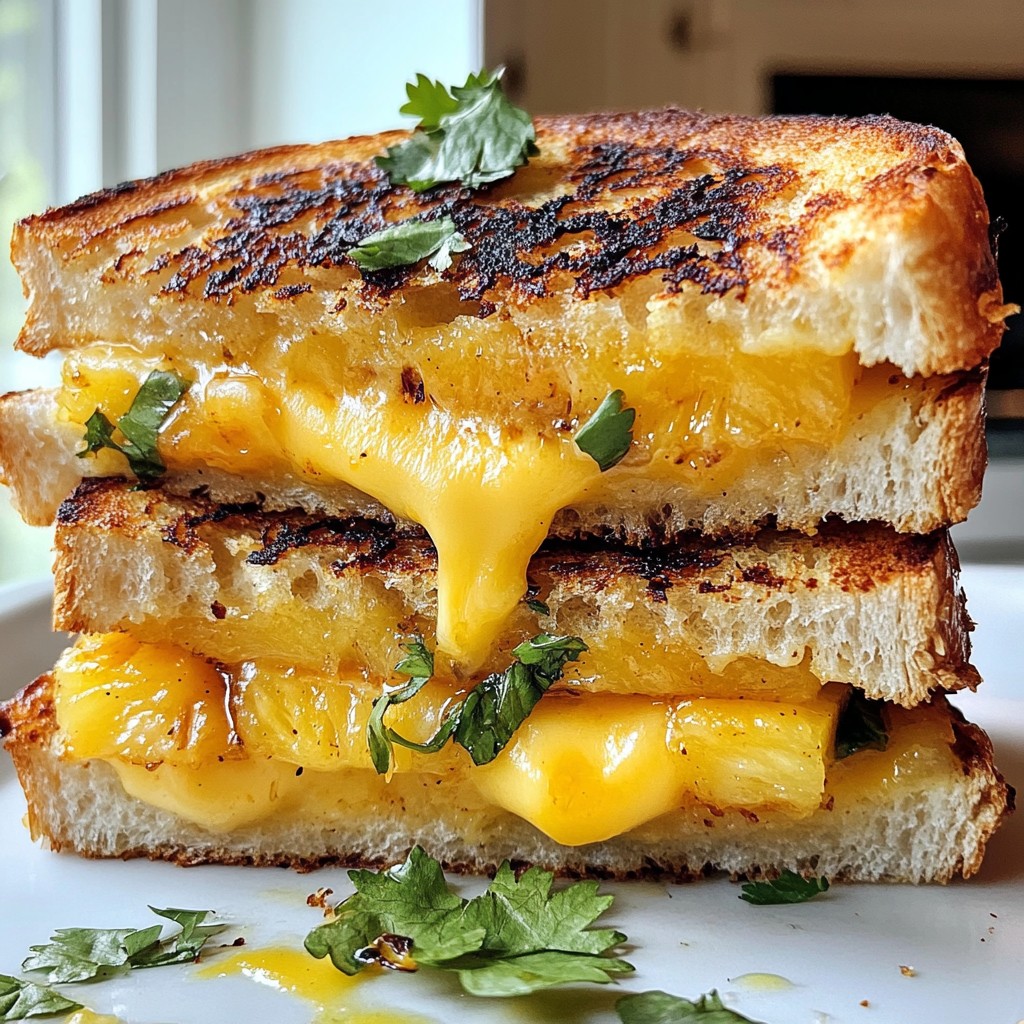 Hawaiian Grilled Cheese Irresistible Flavor Delight