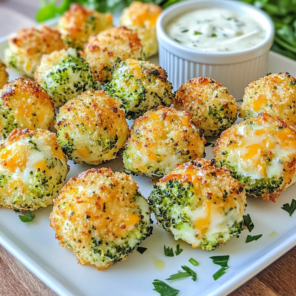 Broccoli Cheddar Cheese Balls Flavorful Snack Option