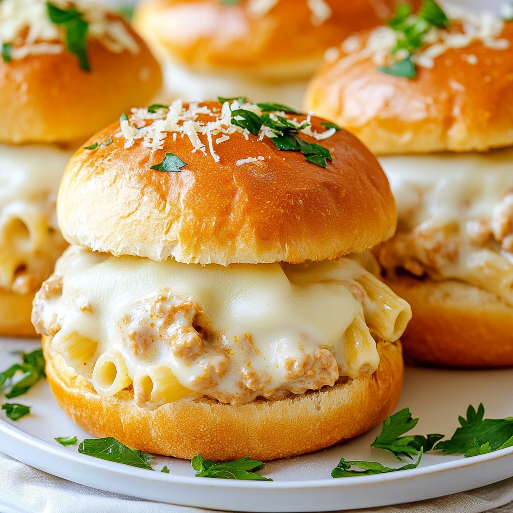 Chicken Alfredo Sloppy Joes Tasty and Simple Meal