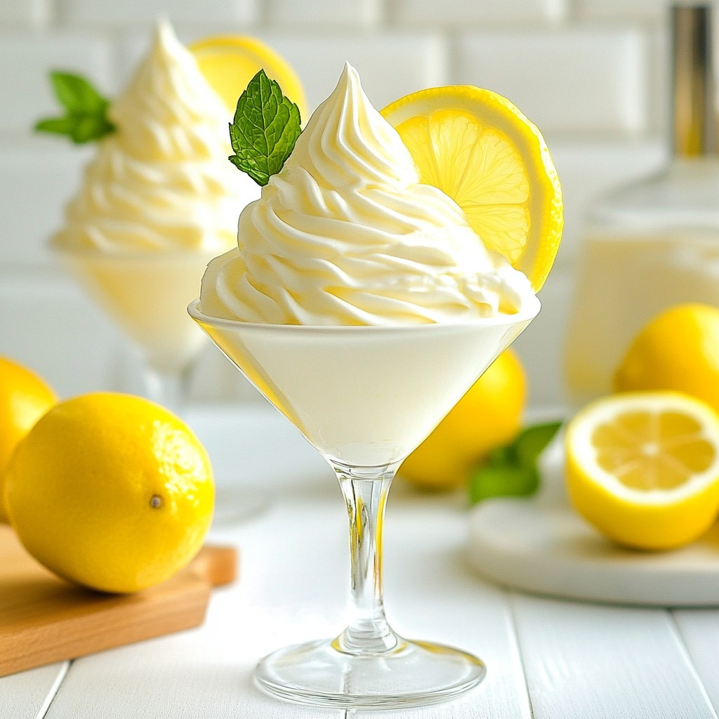 Zesty Italian Lemon Cream Martini Refreshing Delight