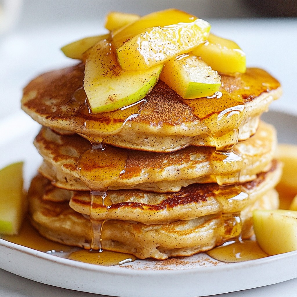 Fluffy Morning Apple Cinnamon Pancakes Delight