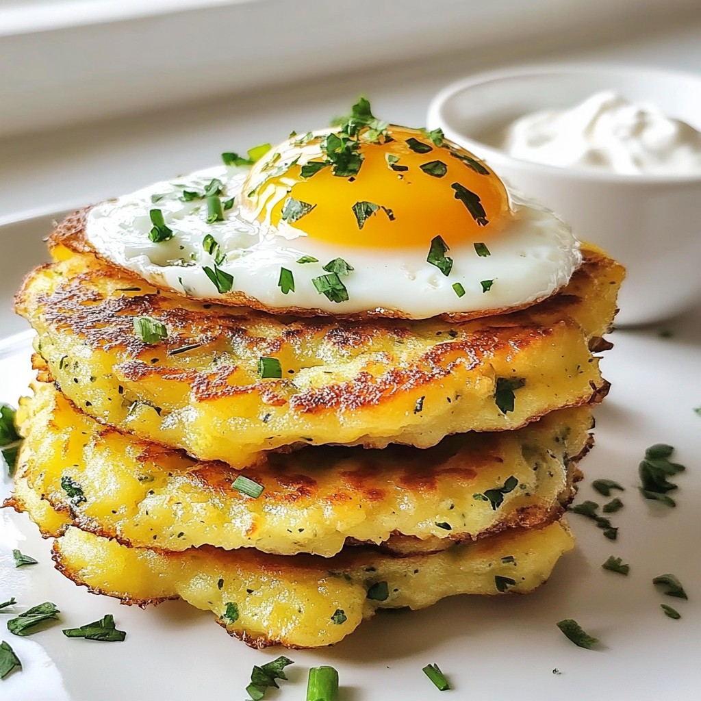 Savory Breakfast Herb and Potato Fritters Delight