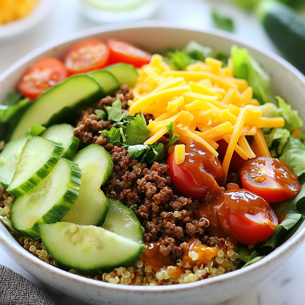 Bold Burger Bowls Flavorful and Easy Meal Idea