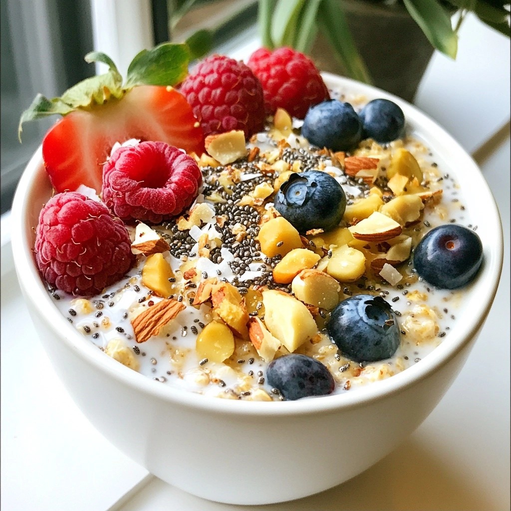 Overnight Morning Berry and Nut Oatmeal Delight