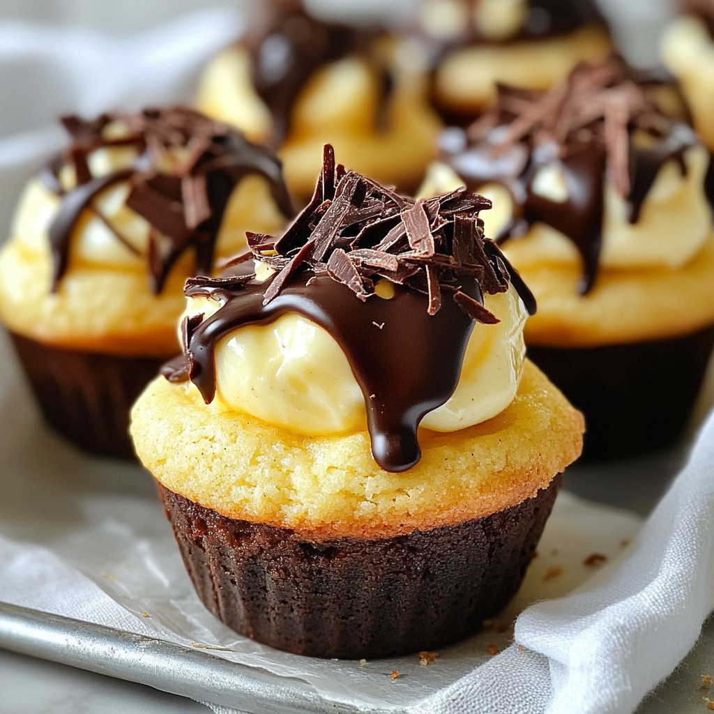 Boston Cream Pie Cookie Cups Delicious Dessert Recipe