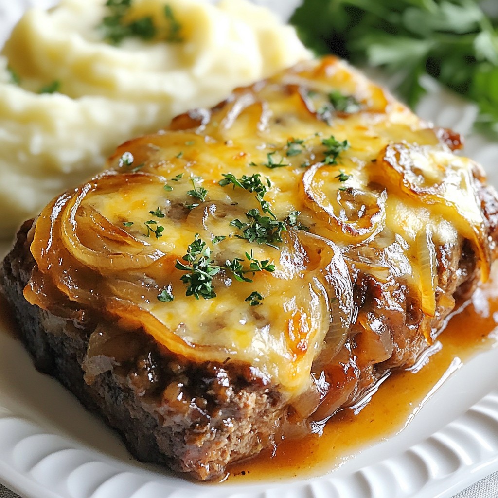 French Onion Meatloaf Savory and Hearty Delight