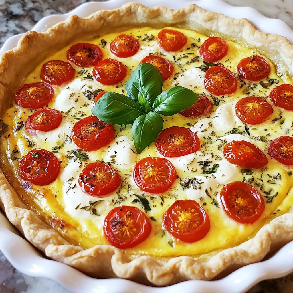Savory Brunch Herb and Tomato Quiche Delight