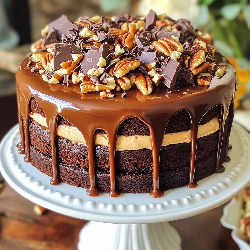 Decadent Chocolate Turtle Cake Rich and Indulgent Treat