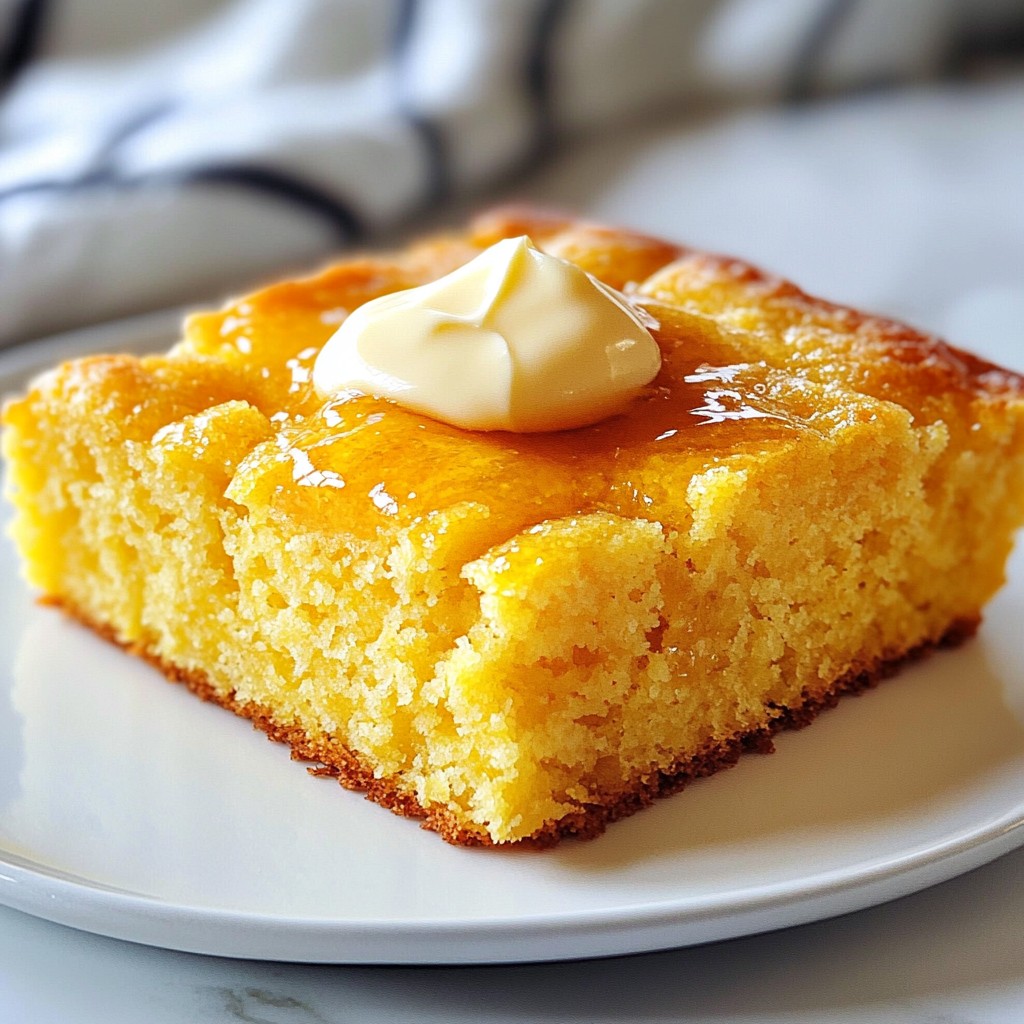 Honey Butter Cornbread Yummy and Flavorful Treat
