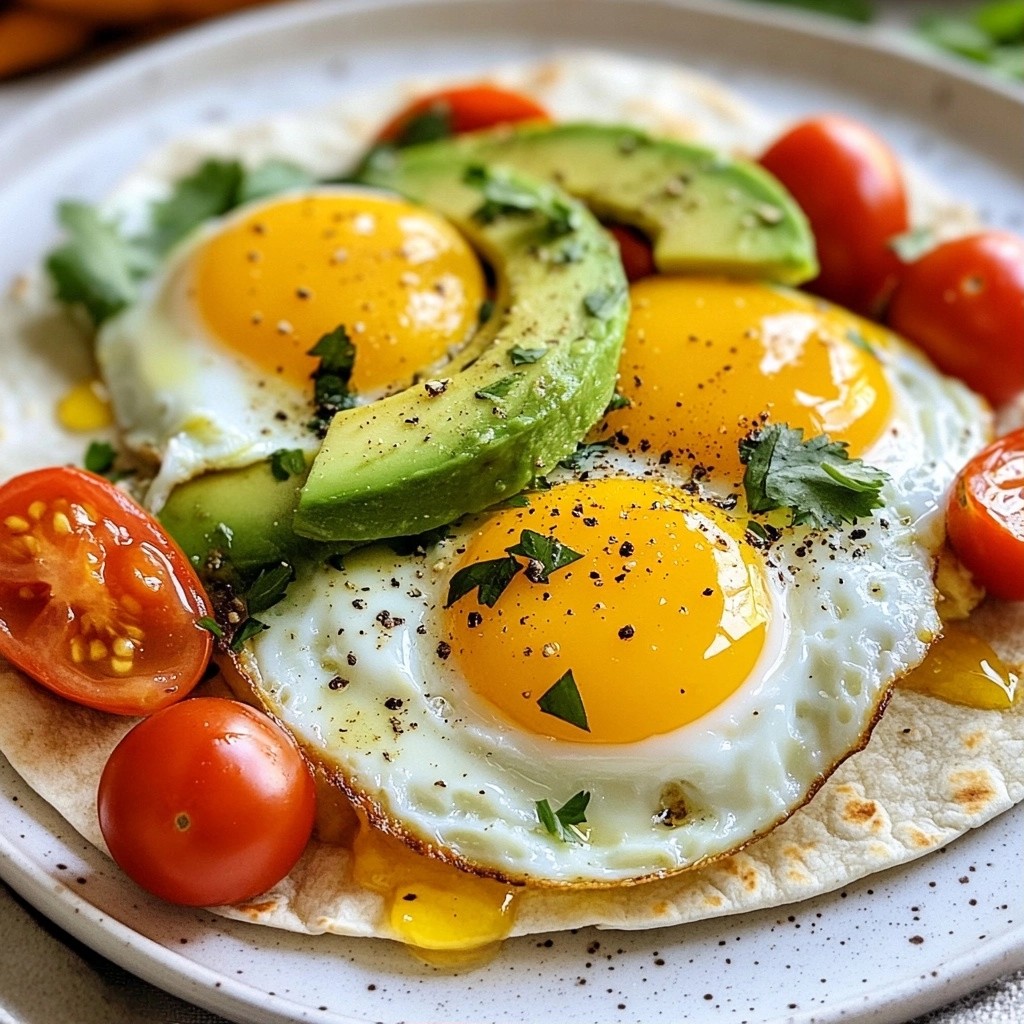 Quick Morning Avocado and Egg Breakfast Wrap Boost