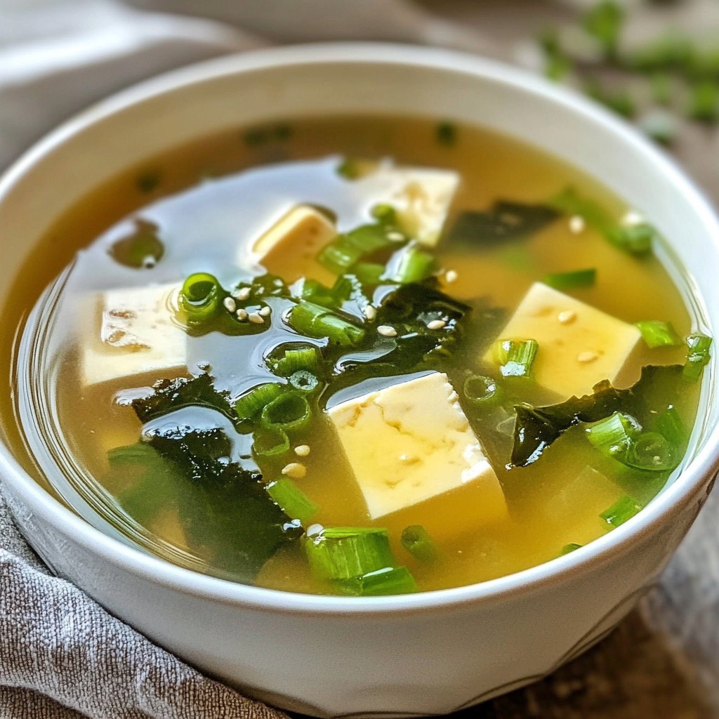 Ten Minute Miso Soup Quick and Nourishing Recipe