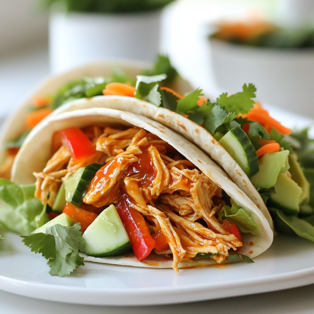 Sweet Chili Chicken Wraps Flavorful and Easy Meal