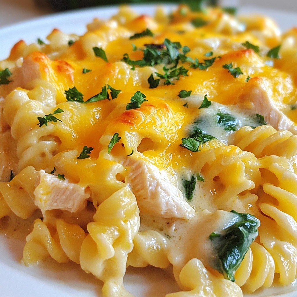 Easy Chicken Alfredo Bake Comforting Dinner Idea