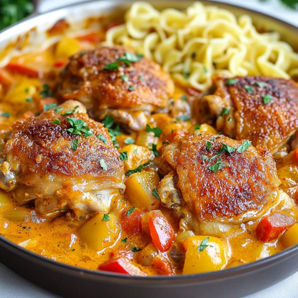 One-Skillet Chicken Paprikash Flavorful and Easy Meal