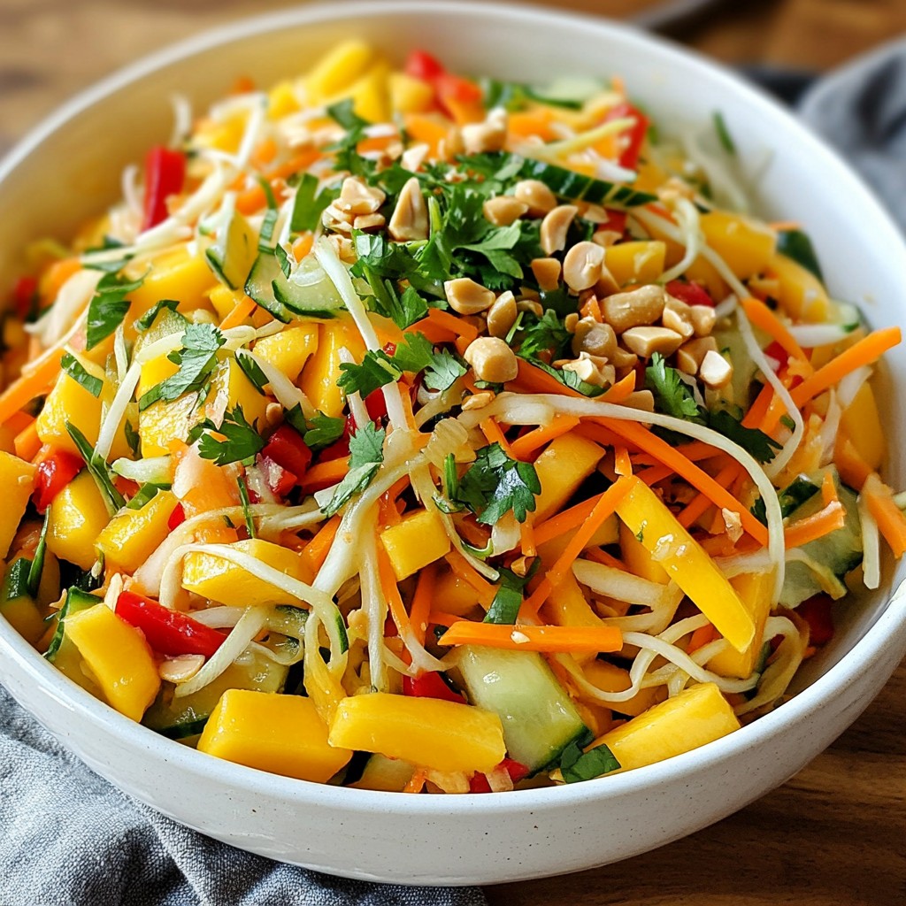 Thai Mango Cucumber Salad Fresh and Flavorful Dish
