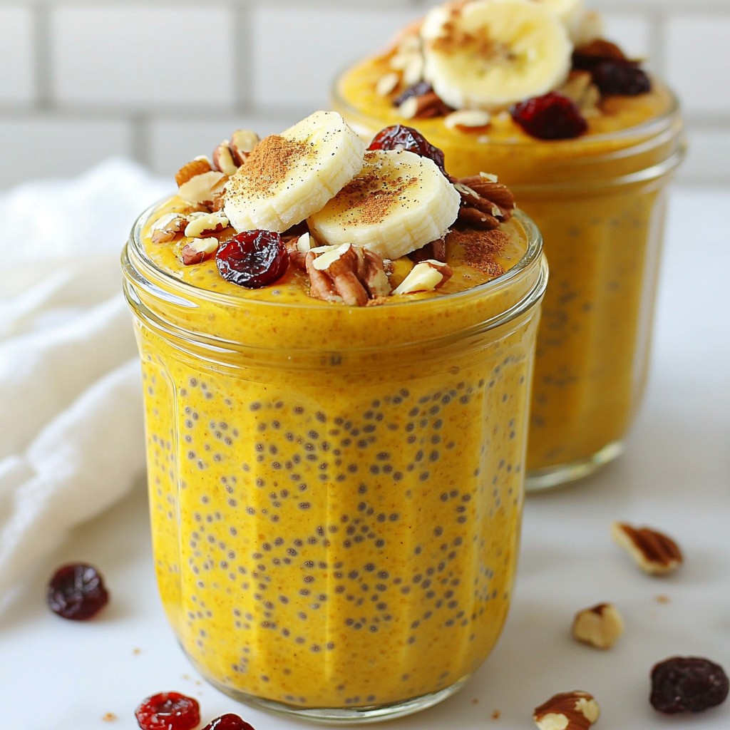Overnight Breakfast Pumpkin Spice Chia Pudding Delight