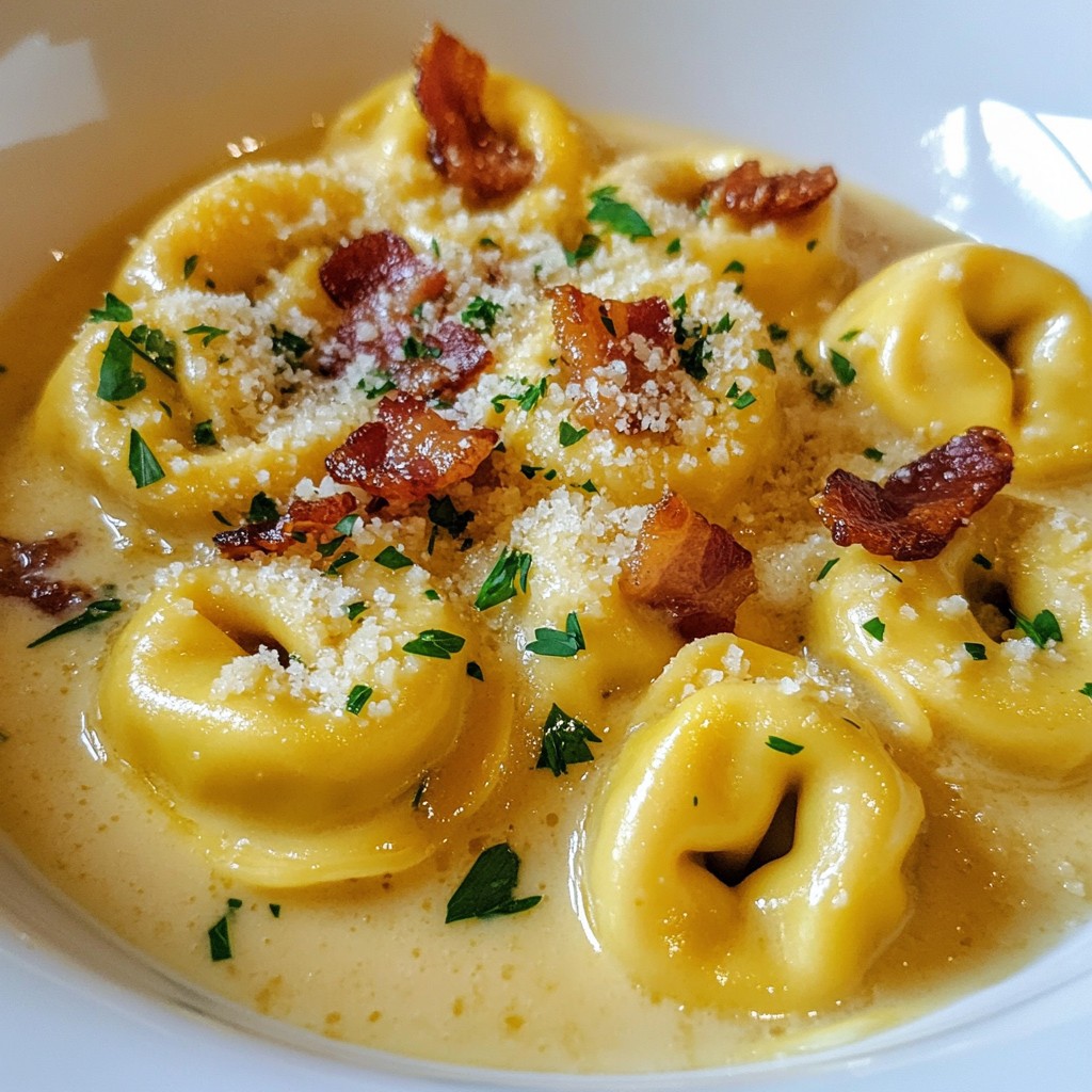 Tortellini Carbonara Creamy and Flavorful Recipe Guide