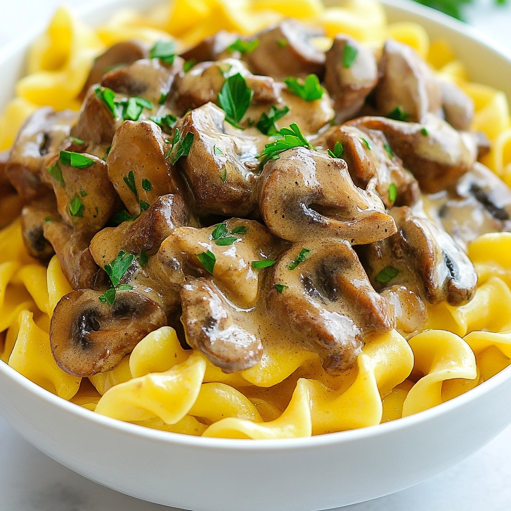 Beef Mushroom Stroganoff Hearty and Cozy Recipe