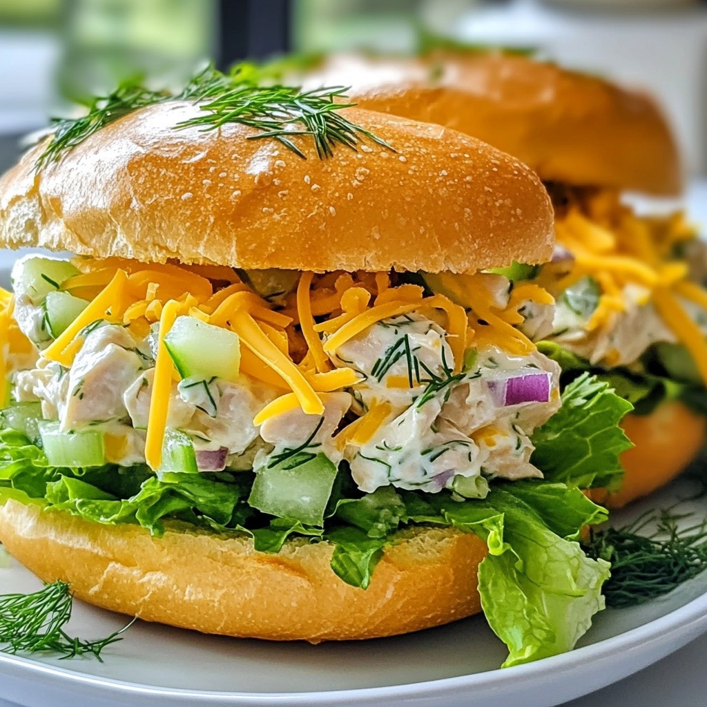 Chopped Chicken Ranch Sandwich Flavorful and Simple