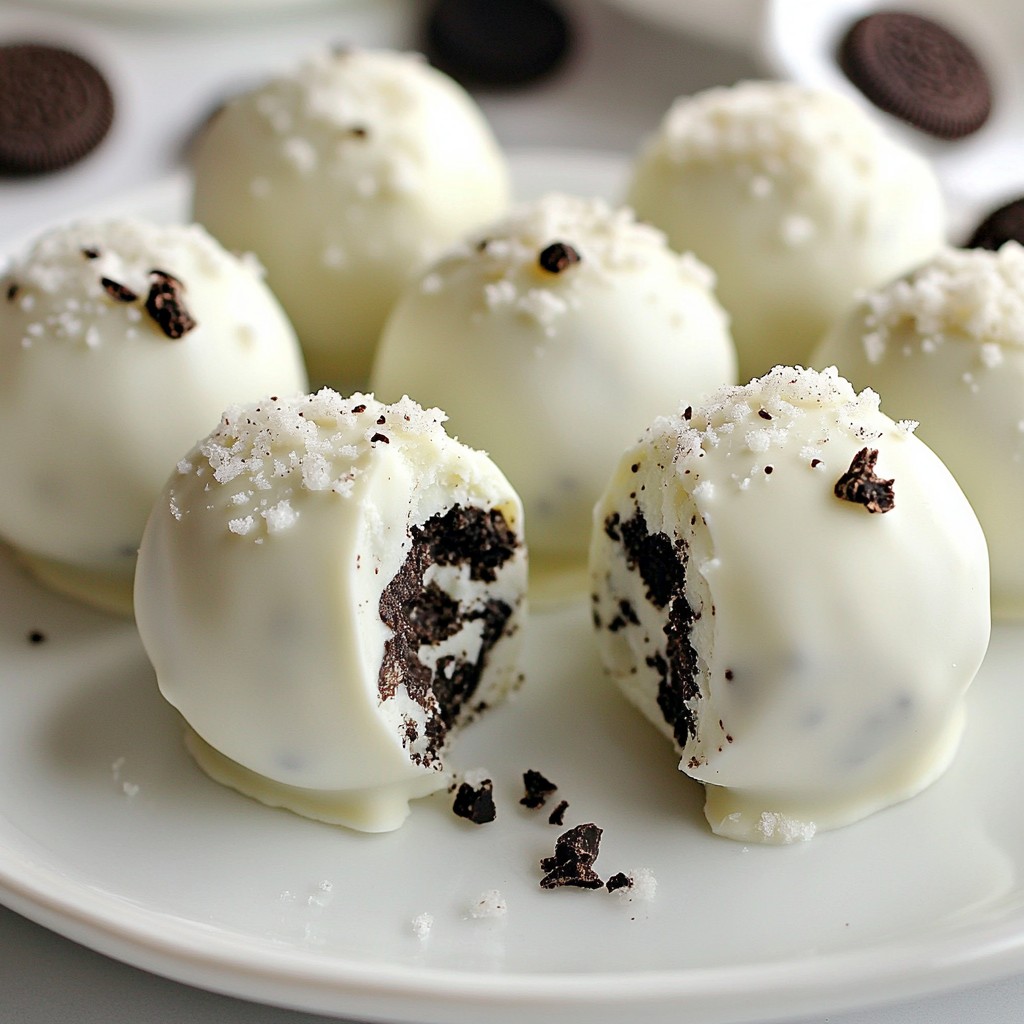 Mint Oreo Truffles Creamy Chocolate Delight Treat