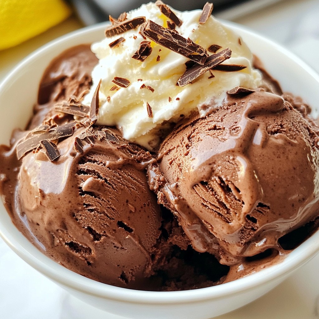 Ultra Creamy Homemade Chocolate Ice Cream Delight