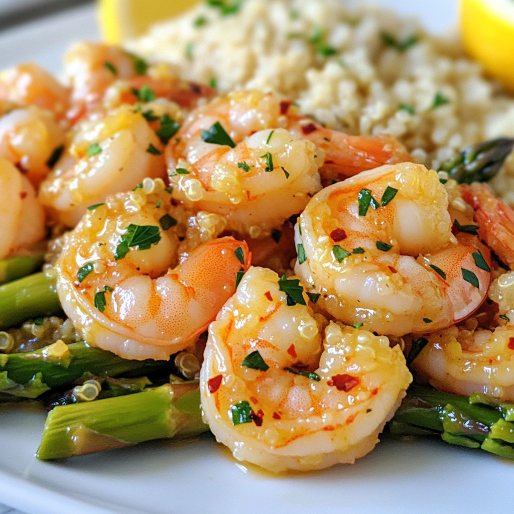 Minute Lemon Garlic Shrimp & Asparagus Delight