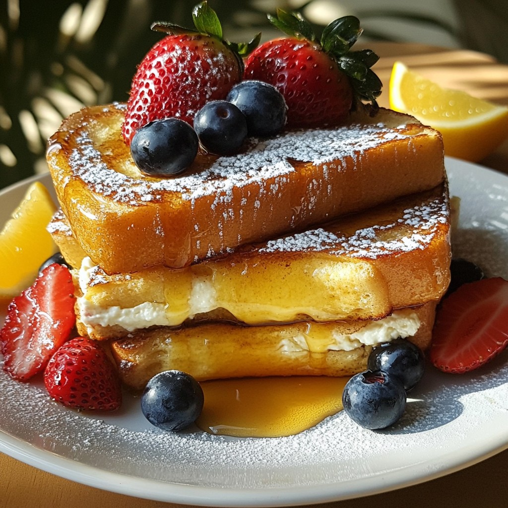 Decadent Brunch Stuffed French Toast Recipe Delight