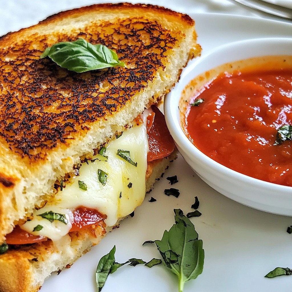 Pizza Grilled Cheese Melt Simple and Tasty Delight