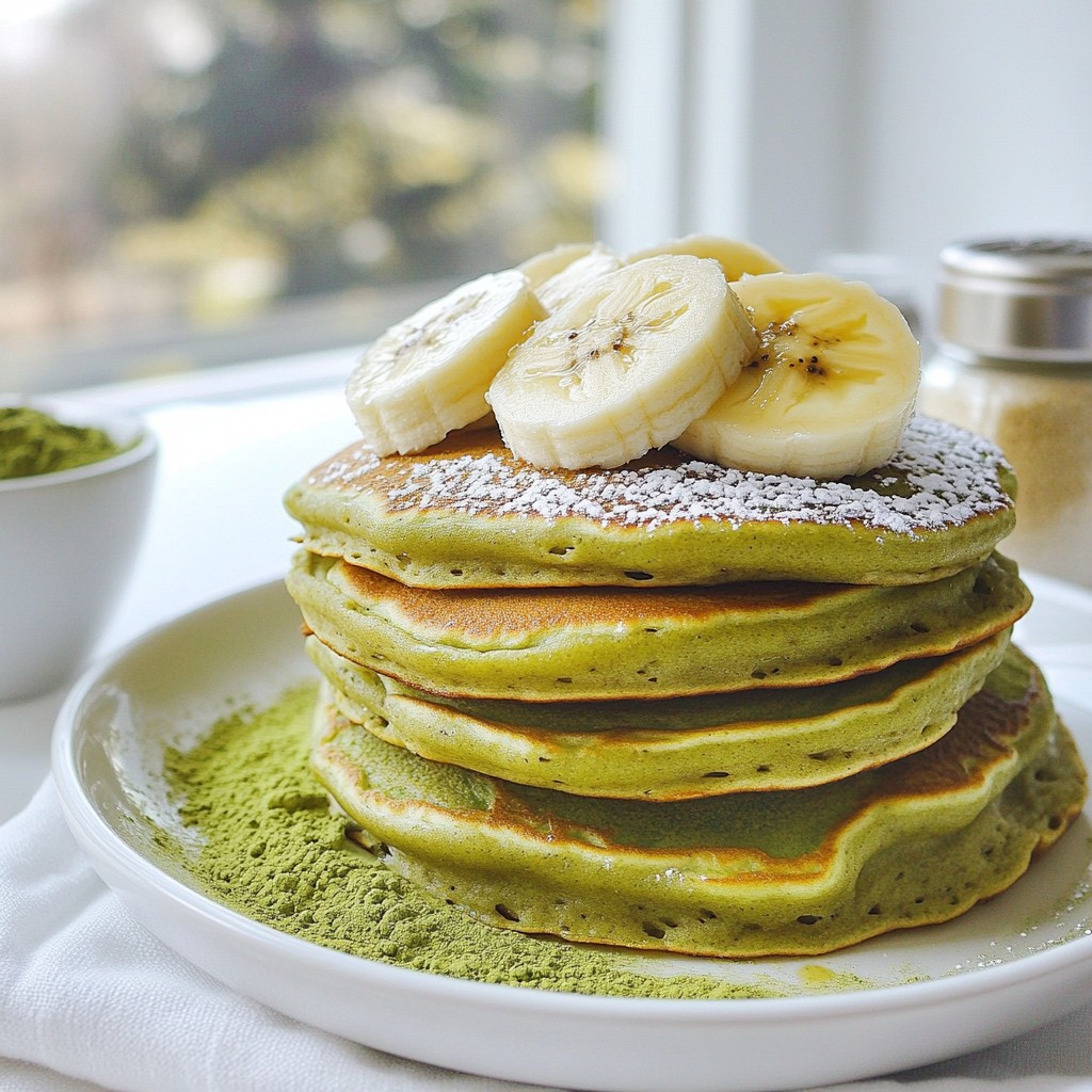 Crispy Morning Matcha Green Tea Pancakes Delight