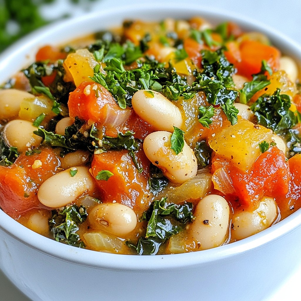 Tuscan White Bean Soup Comforting and Easy Recipe