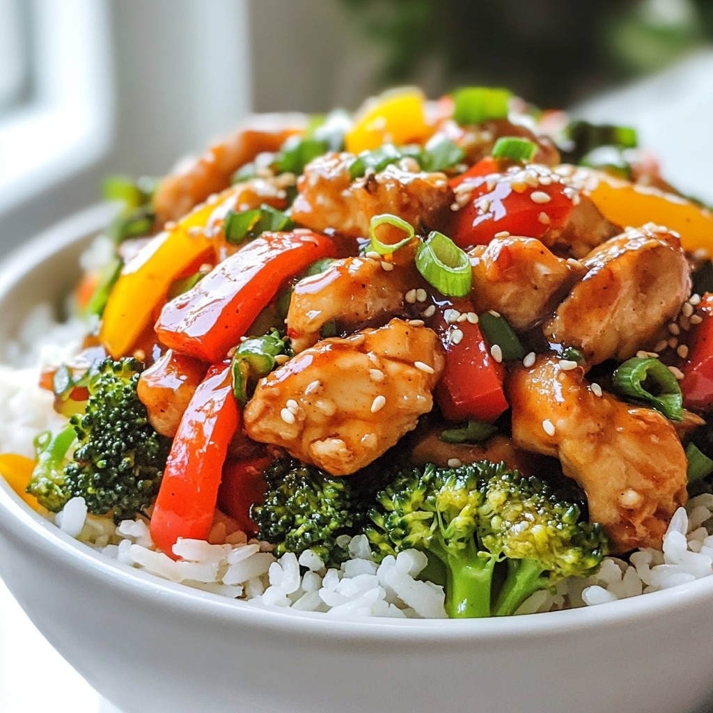 Savory Sweet Chili Chicken Rice Bowls Recipe
