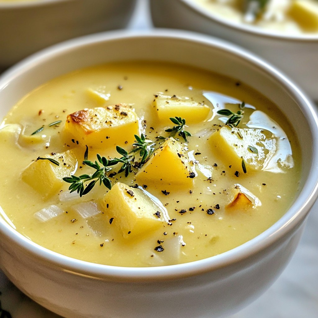 Roasted Garlic Soup Rich and Comforting Delight
