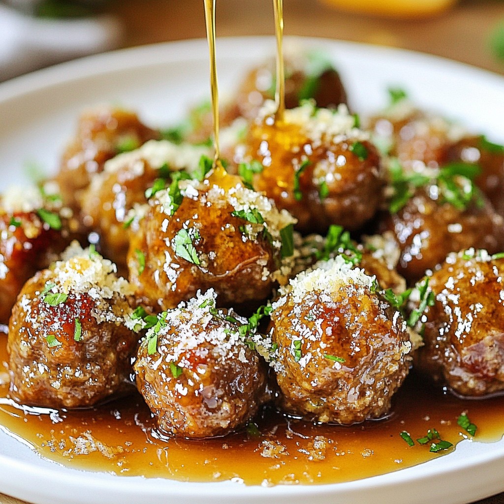 Savory Slow Cooker Honey Garlic Meatballs Recipe