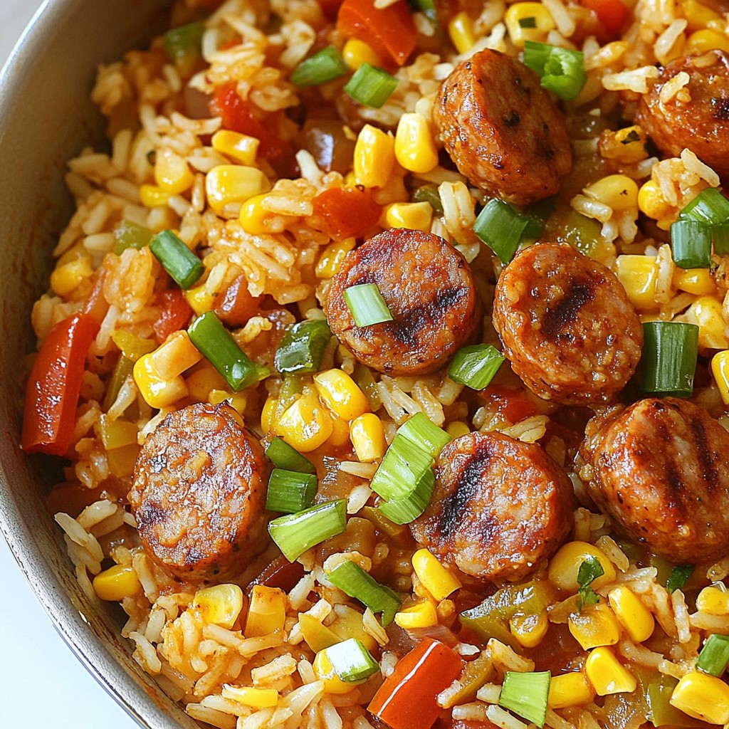 Cajun Sausage and Rice Skillet Flavorful One-Pan Meal