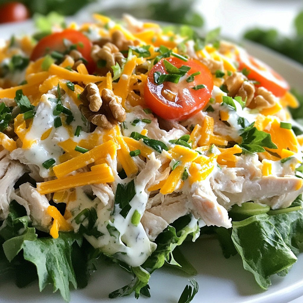 Chicken Cheddar Chive Salad Simple and Tasty Meal