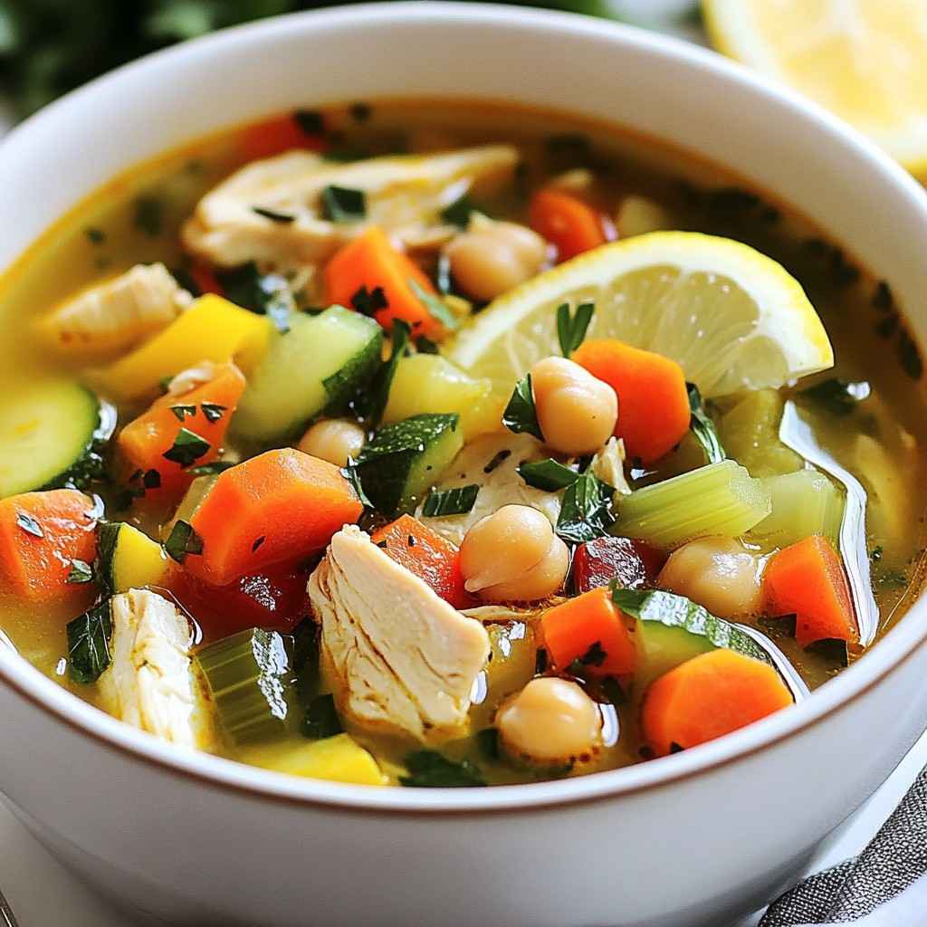 High-Protein Chicken Veggie Soup Simple and Nutritious